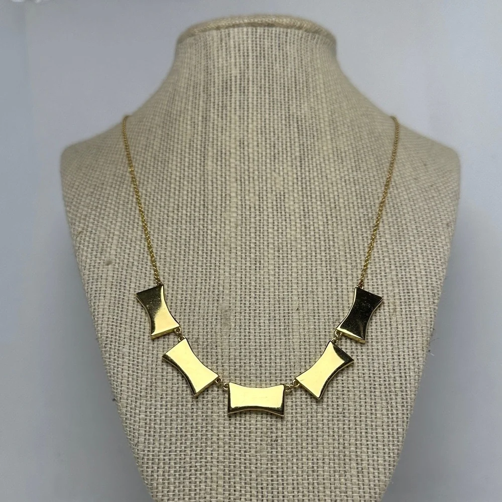 Kate Spade Pink & Gold Bow Necklace – 20” Long / 3” Extender (EUC)